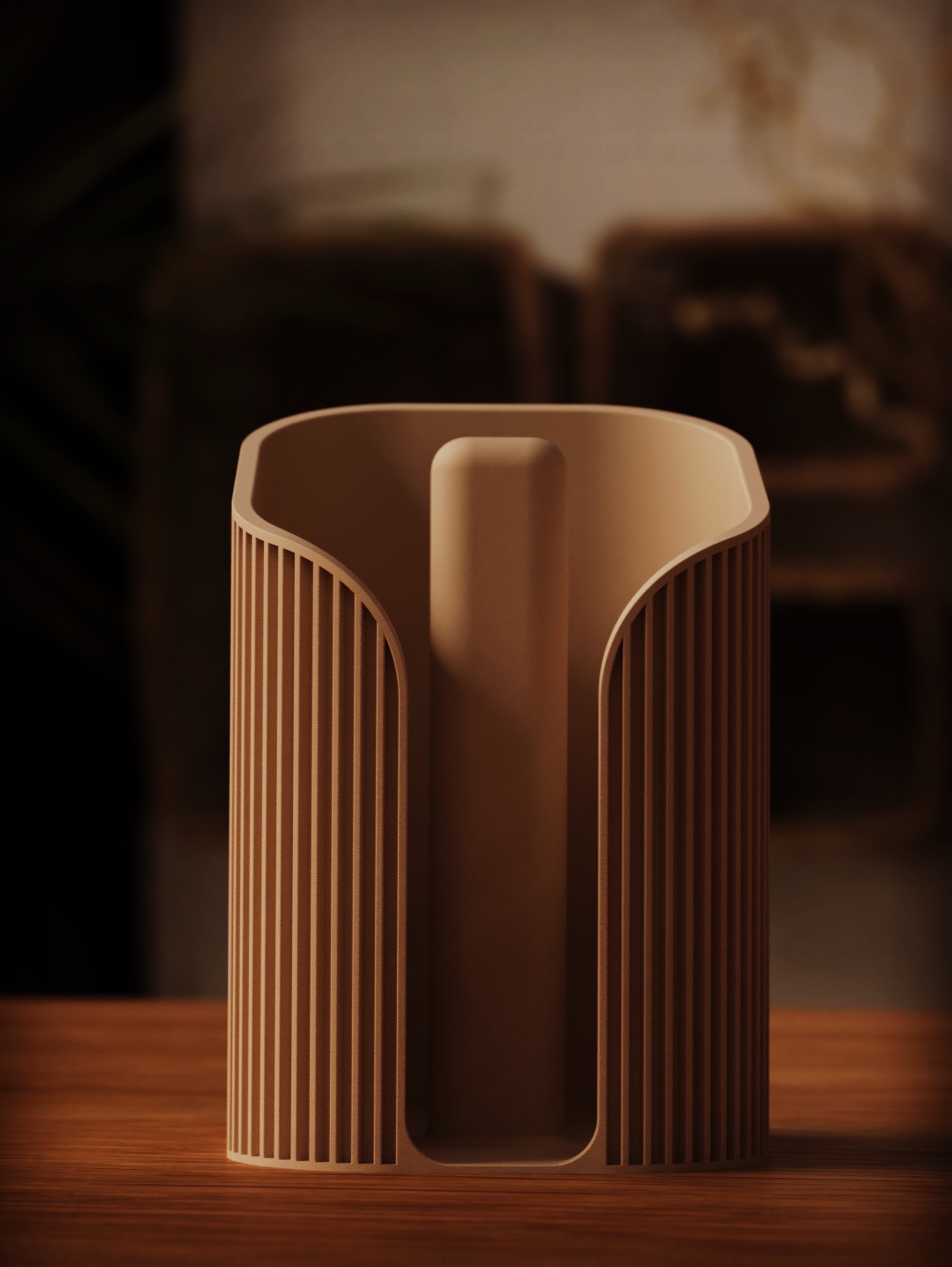 A 3D-printed paper towel holder Ansicht 2