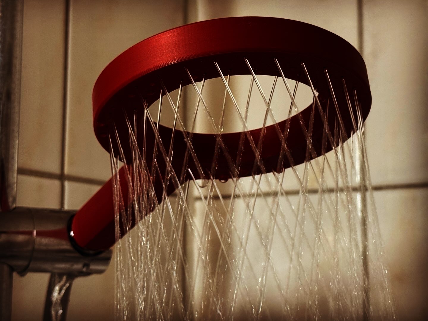 Modernes 3D-gedrucktes Hand-Duschkopf-Design Ansicht 2
