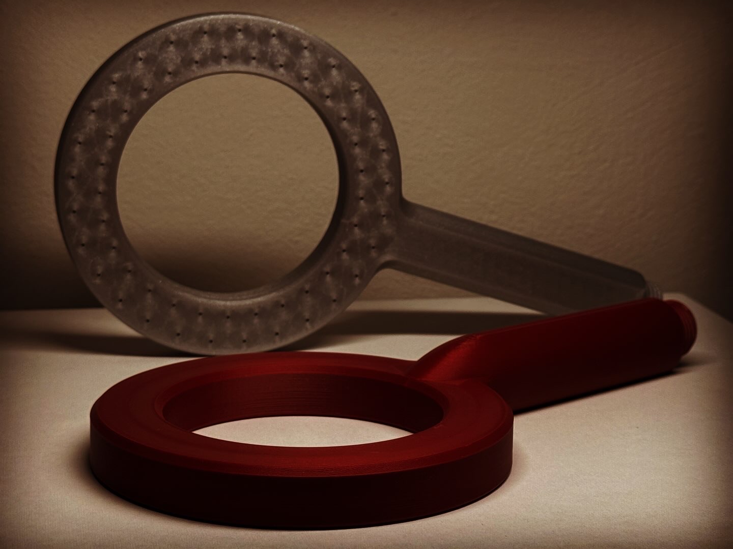 Modernes 3D-gedrucktes Hand-Duschkopf-Design Ansicht 3