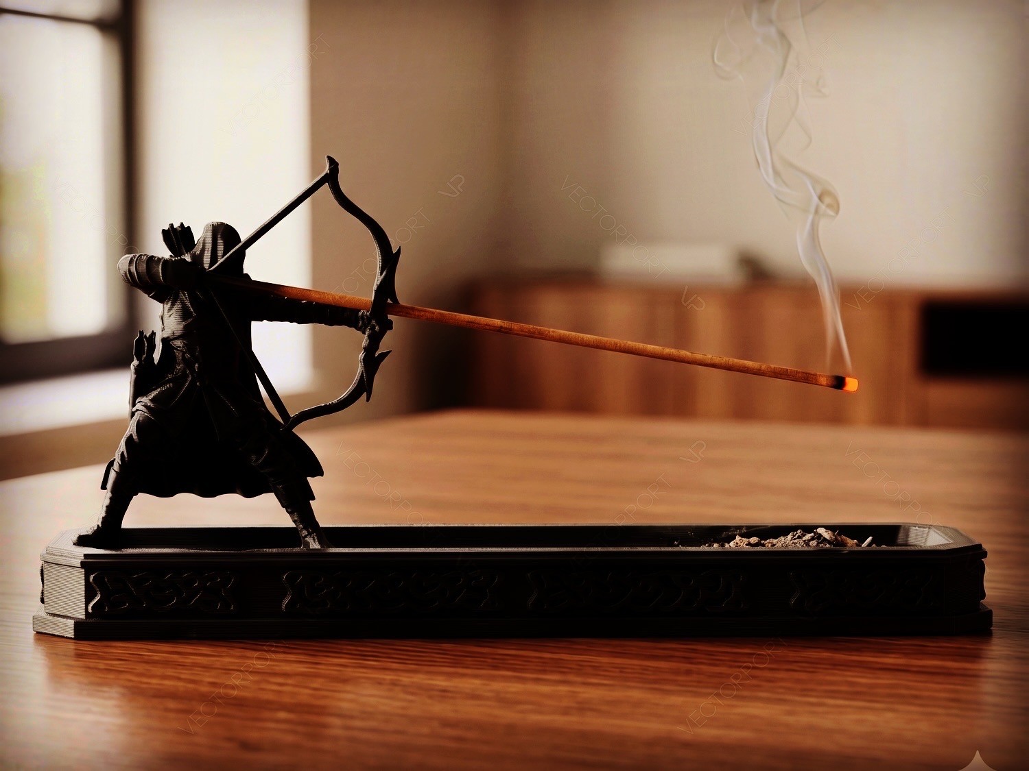 🏹 3D-gedruckter Bogenschütze – Räucherstäbchenhalter